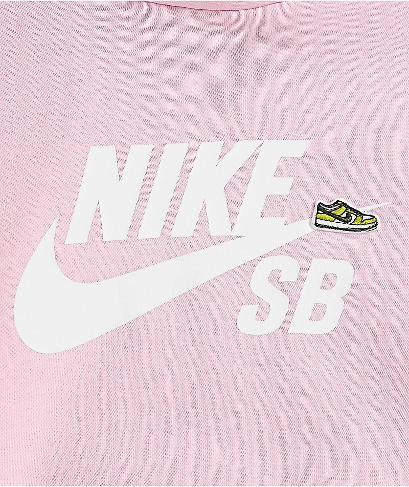 Nike SB Kids Icon EasyOn Pink Hoodie