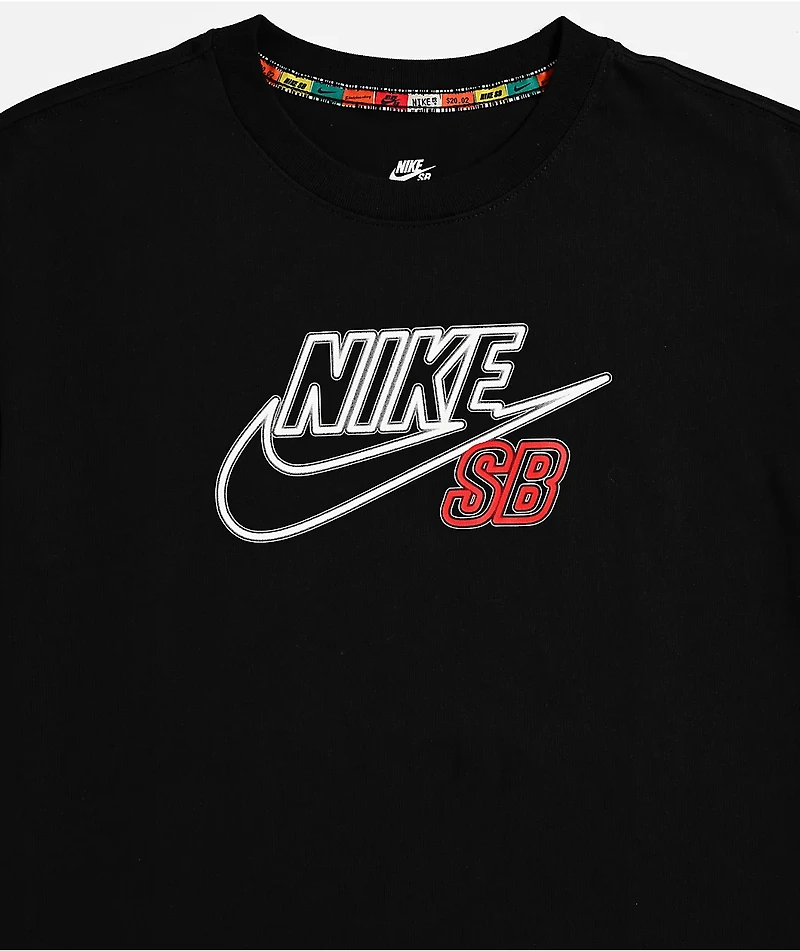Nike SB Kids Logo Black & Red T-Shirt