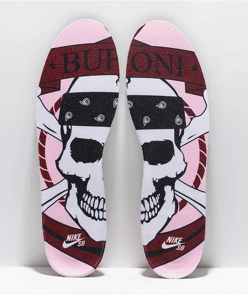 Nike SB Letica Bufoni Verona Pink & Camo Slip-On Skate Shoes