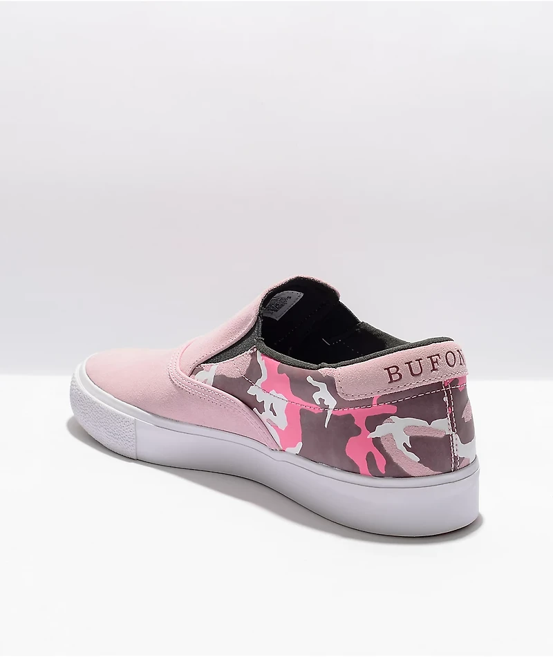 Nike SB Letica Bufoni Verona Pink & Camo Slip-On Skate Shoes