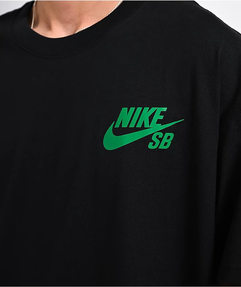 Nike SB Logo Black & Green T-Shirt