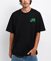 Nike SB Logo Black & Green T-Shirt