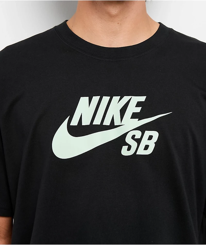 Nike SB Logo Black & Pistachio T-Shirt