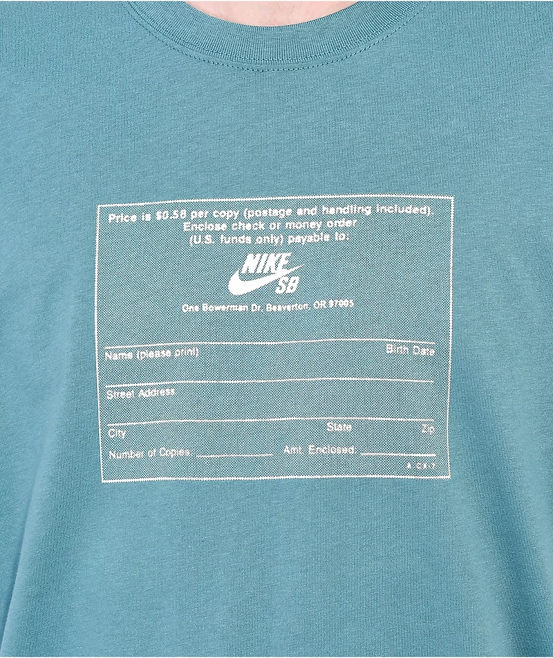 Nike SB Magazine Card Mineral Teal T-Shirt