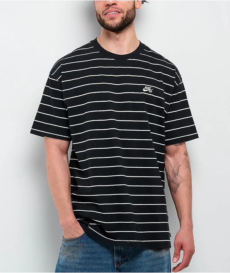 Nike SB Max90 Striped Black T-Shirt