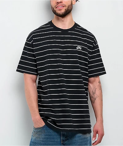 Nike SB Max90 Striped Black T-Shirt