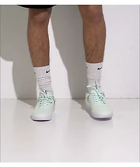 Nike SB Nyjah 3 Barely Green & White Skate Shoes