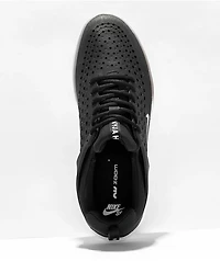 Nike SB Nyjah 3 Black & White Skate Shoes