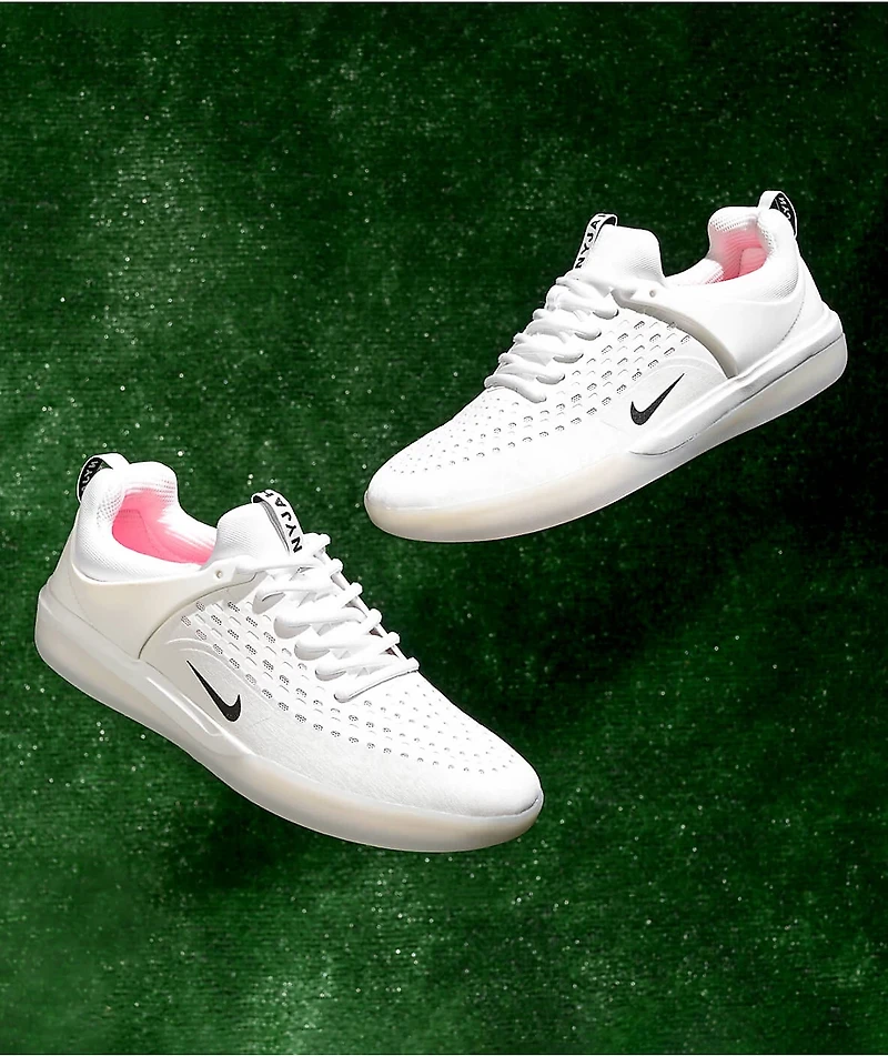 Nike SB Nyjah 3 Summit White Skate Shoes