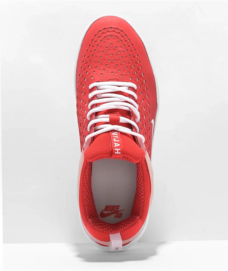 Nike SB Nyjah 3 University Red & White Skate Shoes