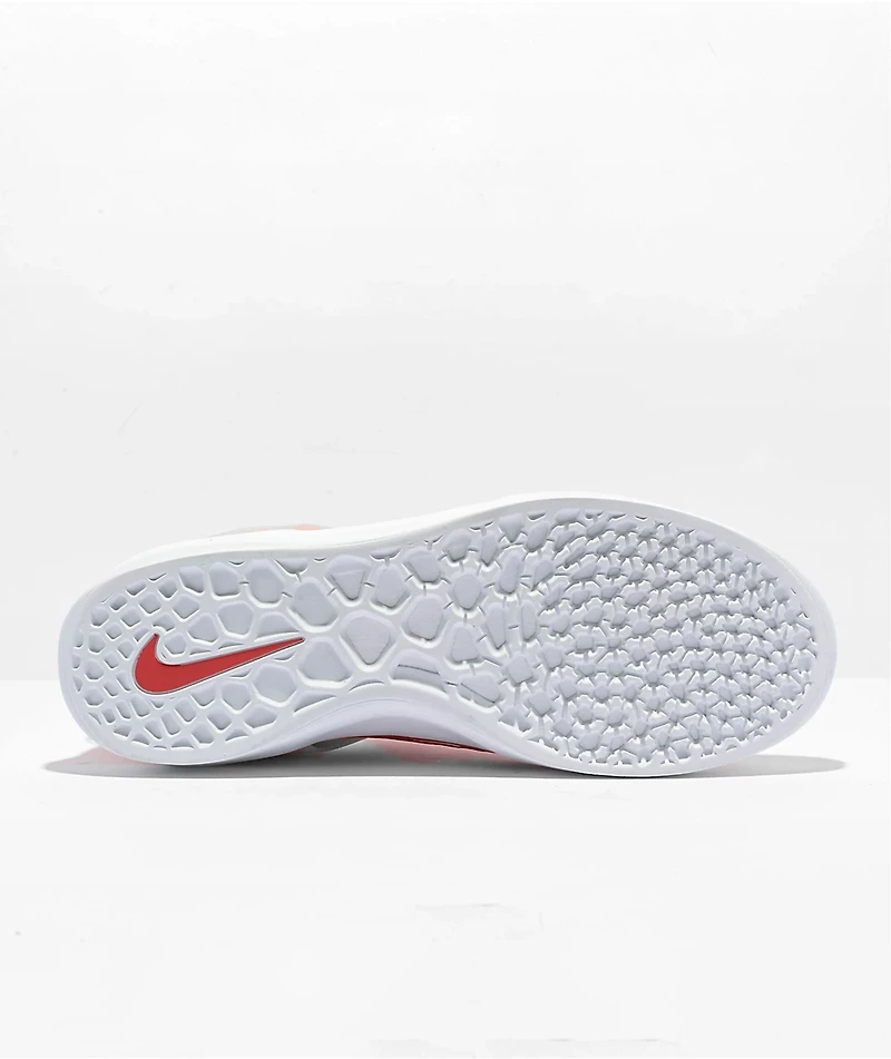 Nike SB Nyjah 3 University Red & White Skate Shoes