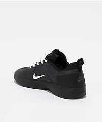 Nike SB Nyjah 4 Black & White Skate Shoes