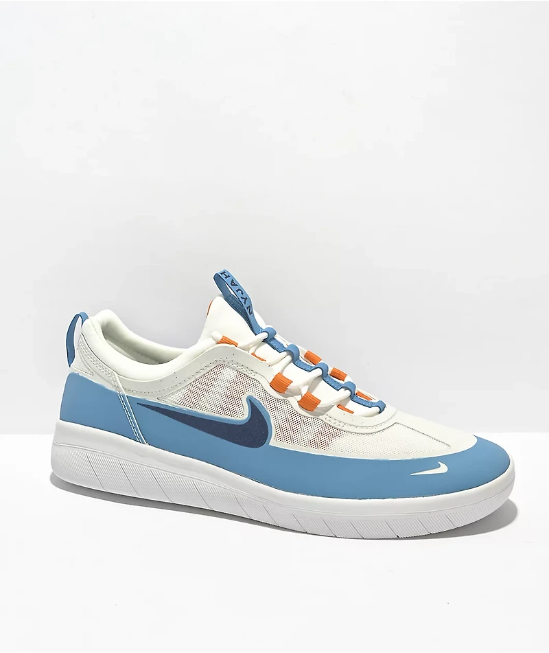 Nike SB Nyjah Free 2 Dutch Blue & Navy Sunset Skate Shoes