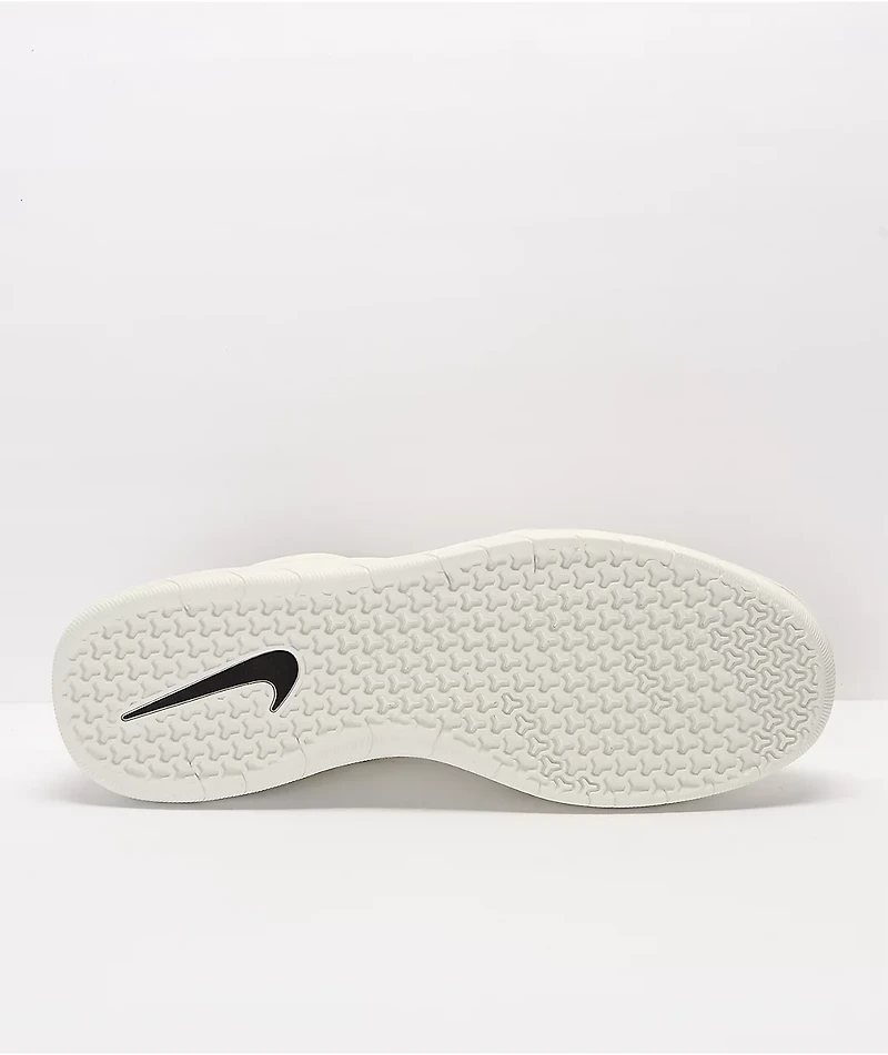 Nike SB Nyjah Free 2 Summit White & Black Skate Shoes