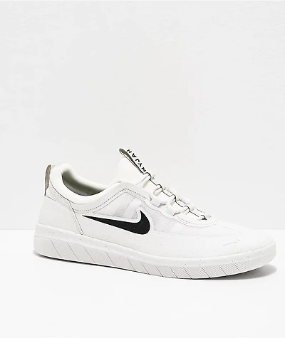 Nike SB Nyjah Free 2 Summit White Skate Shoes