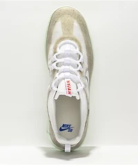 Nike SB Nyjah Free 2 White, Green, Red, & Blue Skate Shoes