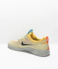 Nike SB Nyjah Free 2.0 Beach & Gold Skate Shoes