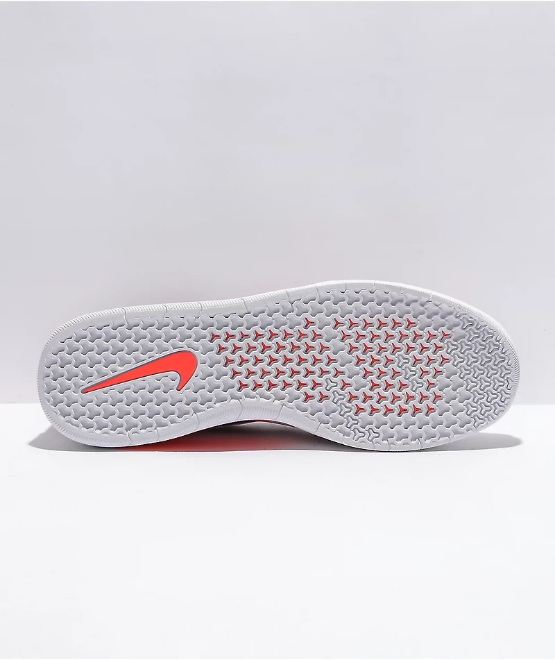 Nike SB Nyjah Free 2.0 Grey, Black, & White Skate Shoes