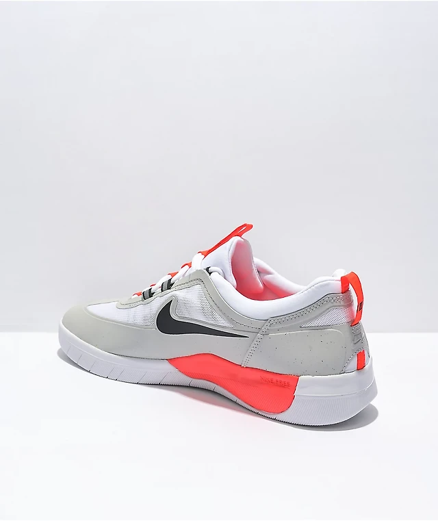 Nike SB Nyjah Free Grey, Black, White Skate Shoes Liberty