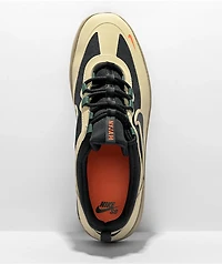 Nike SB Nyjah Free 2.0 Rattan, Orange, & Black Skate Shoes