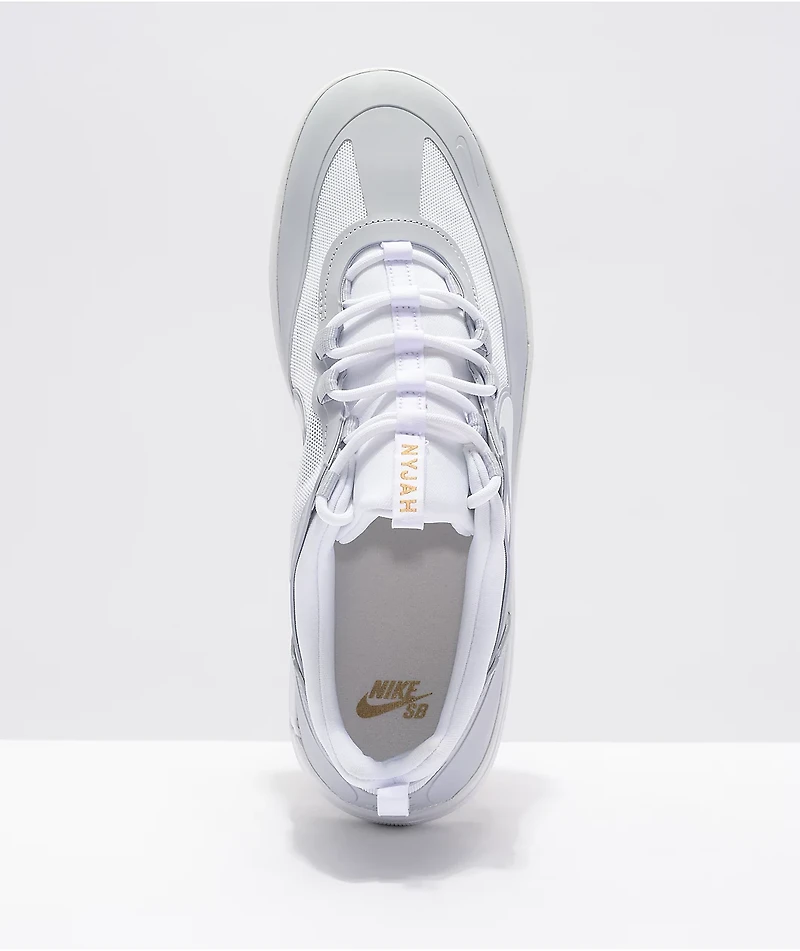 Nike SB Nyjah Free 2.0 Sky Grey & White Skate Shoes