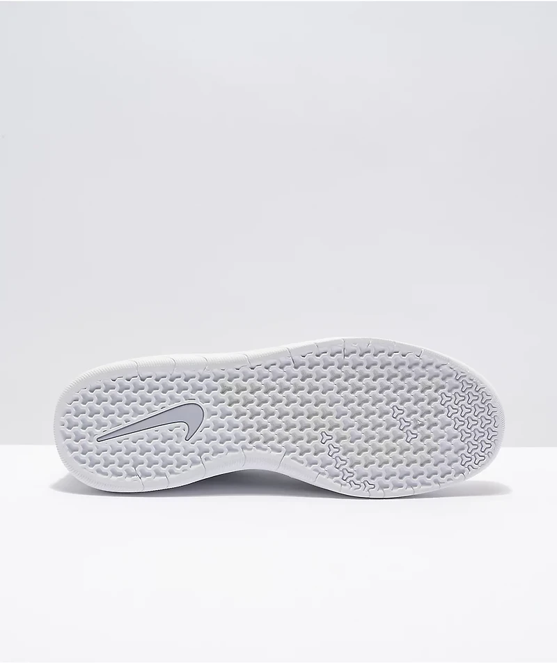 Nike SB Nyjah Free 2.0 Sky Grey & White Skate Shoes