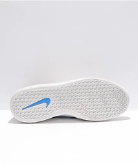 Nike SB Nyjah Free 2.0 White, Blue, & Red Skate Shoes