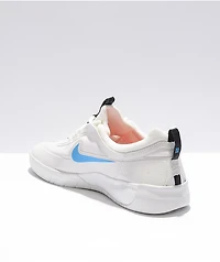 Nike SB Nyjah Free 2.0 White, Blue, & Red Skate Shoes