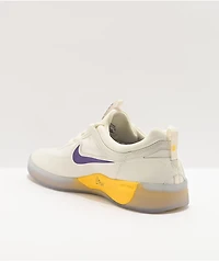 Nike SB Nyjah Free 2.0 x NBA White, Purple, & Gold Skate Shoes