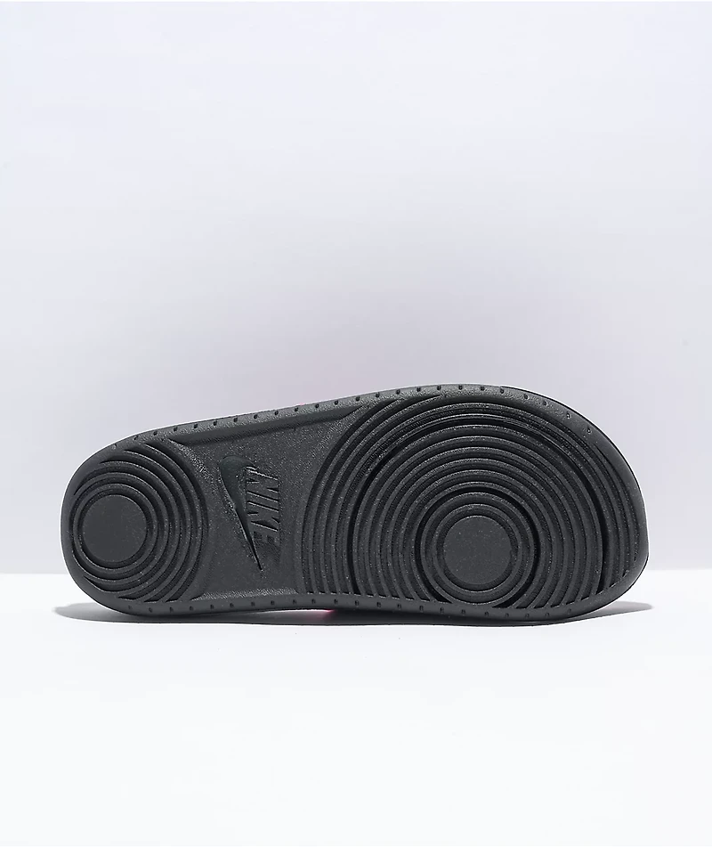 Nike SB Offcourt Dark Grey & Pink Slide Sandals