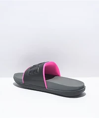 Nike SB Offcourt Dark Grey & Pink Slide Sandals