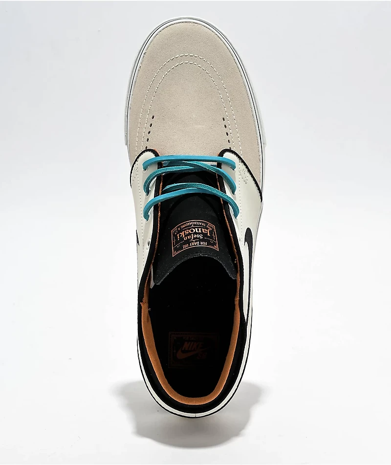 Nike SB Olympics Electric QS Zoom Janoski OG+ Bright Ceramic & Light Bone Skate Shoes