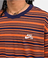 Nike SB Orange Stripe Long Sleeve T-Shirt