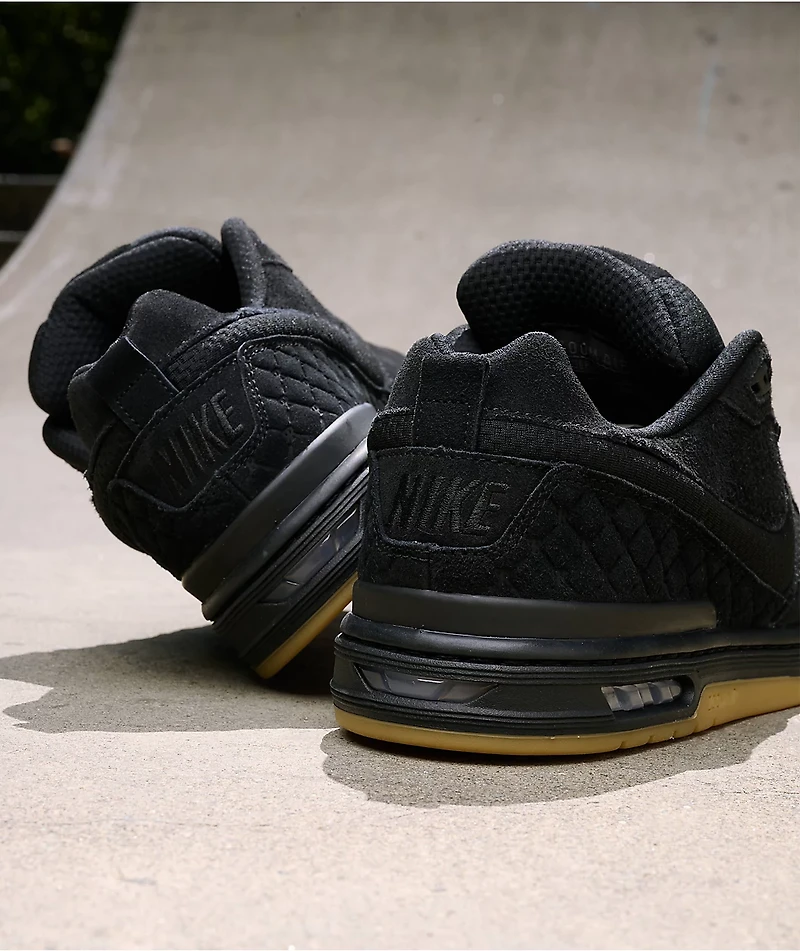 Nike SB P-Rod 1 Zoom Air Low Black & Gum Skate Shoes