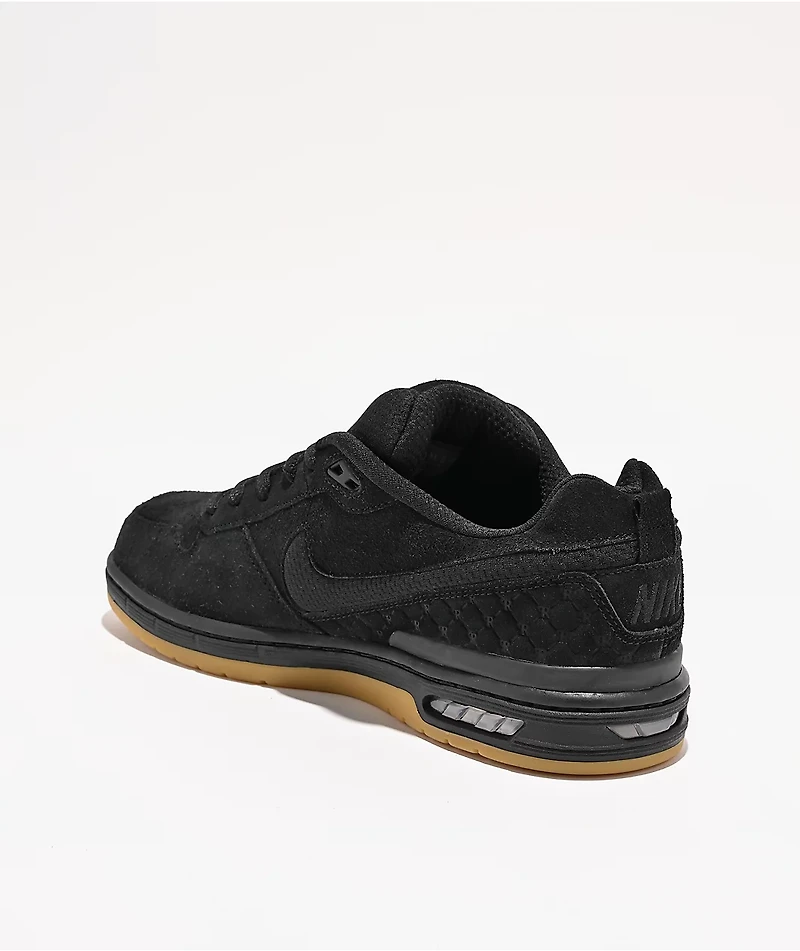 Nike SB P-Rod 1 Zoom Air Low Black & Gum Skate Shoes