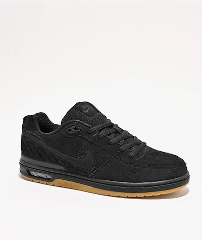 Nike SB P-Rod 1 Zoom Air Low Black & Gum Skate Shoes