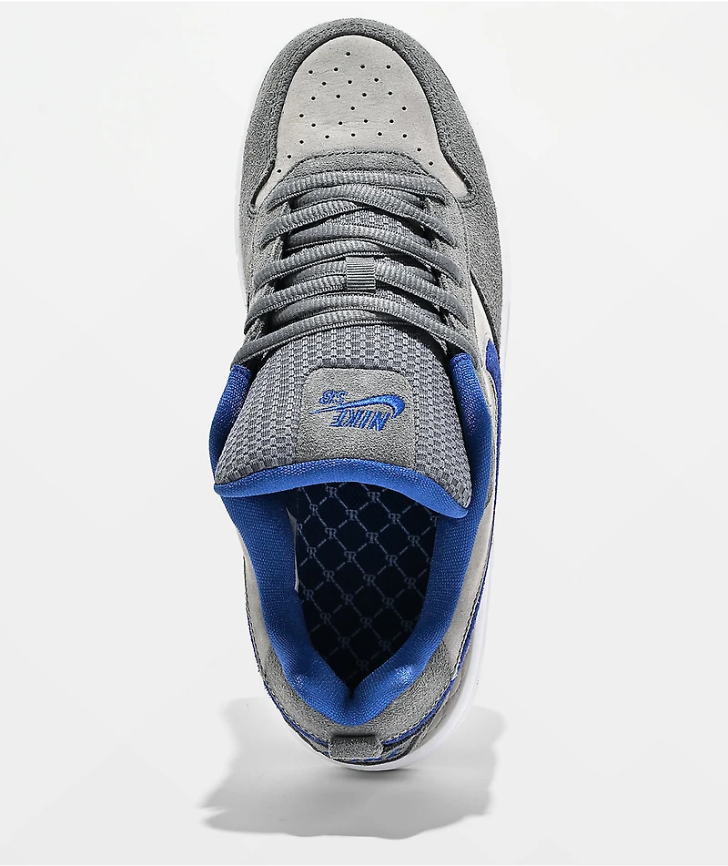 Nike SB P-Rod 1 Zoom Air Low Flint Grey & Royal Blue Skate Shoes