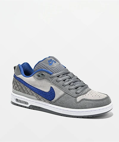 Nike SB P-Rod 1 Zoom Air Low Flint Grey & Royal Blue Skate Shoes