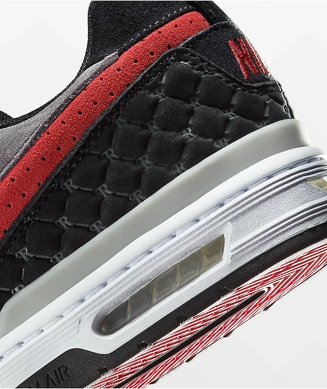 Nike SB P-Rod Zoom Air Low Grey, Black Red Skate Shoes