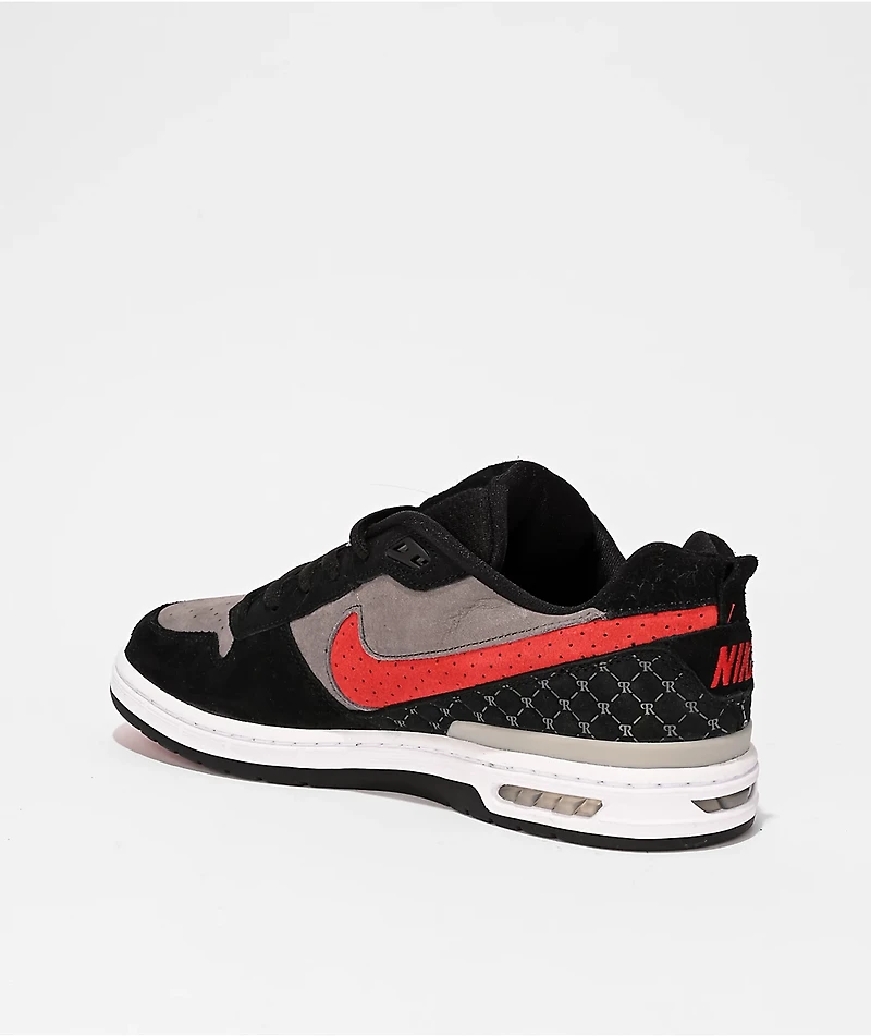 Nike SB P-Rod 1 Zoom Air Low Grey, Black & Red Skate Shoes