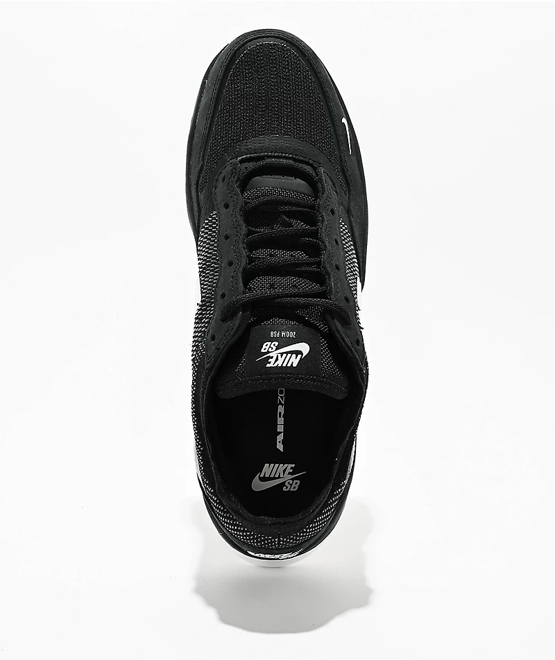 Nike SB PS8 Black & White Skate Shoes