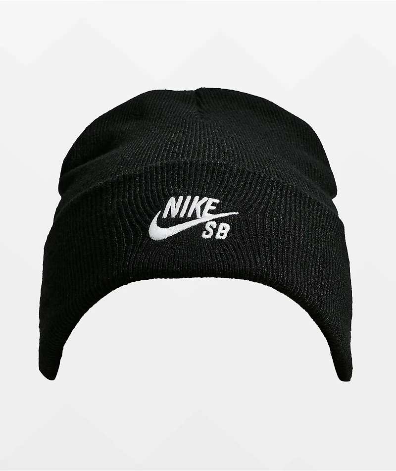Nike SB Peak Fold Black Beanie