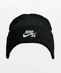 Nike SB Peak Fold Black Beanie