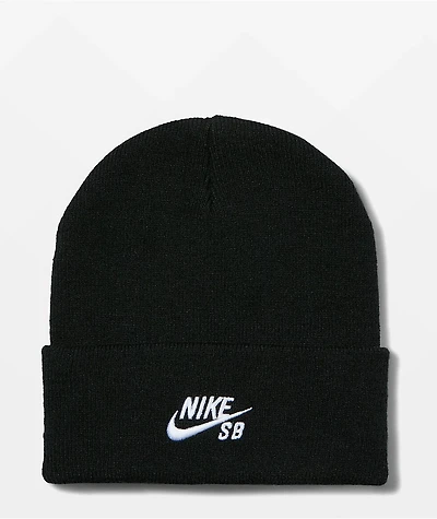 Nike SB Peak Fold Black Beanie