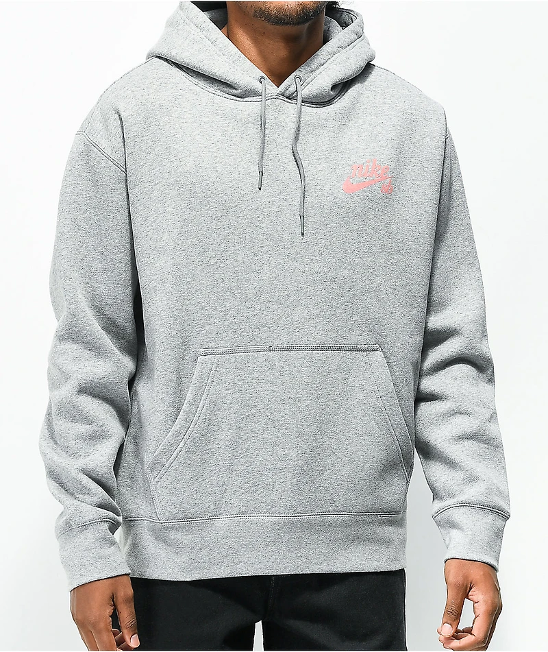 Nike SB Pink Dog Grey Hoodie