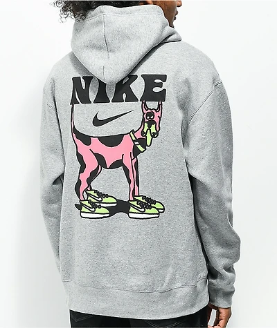 Nike SB Pink Dog Grey Hoodie