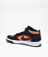 Nike SB React Leo Black & Orange Skate Shoes