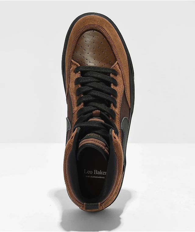Size 8 - Nike React Leo SB Cacao Wow bs849 DX4361-200 Nike SB React Leo Cacao Wow Black Earth Gum Dark  main image 3