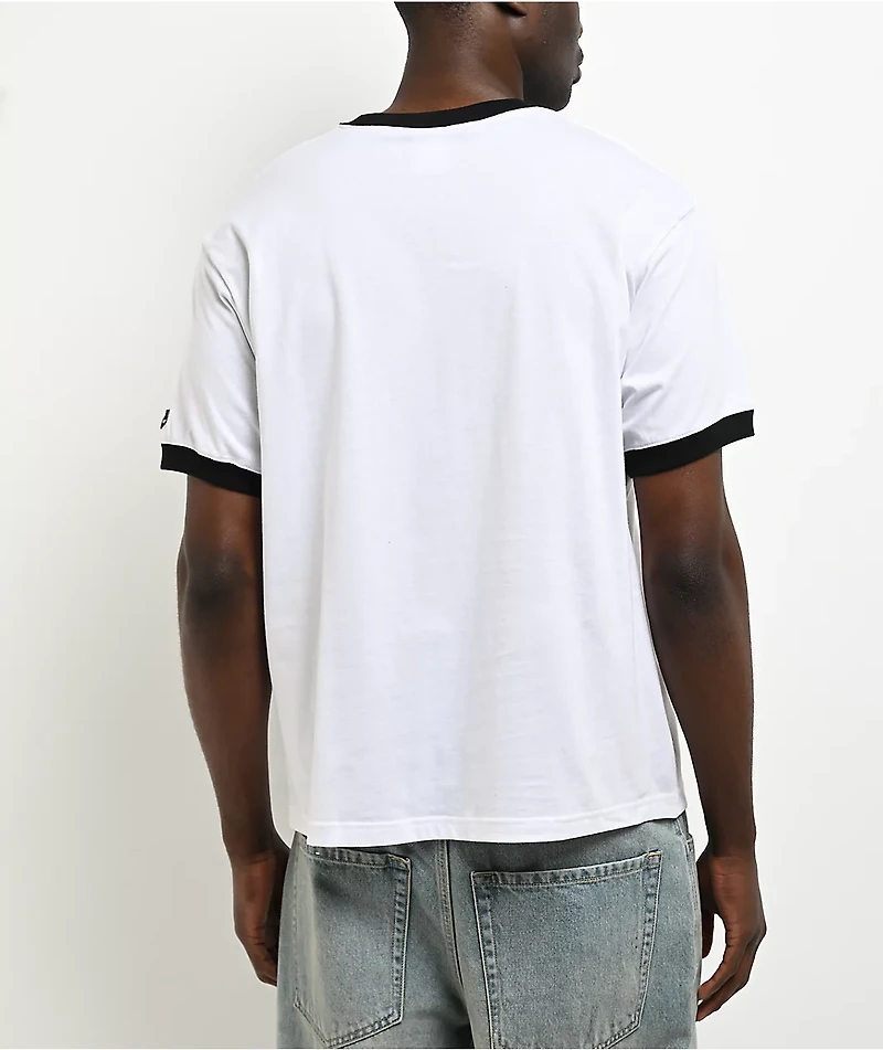 Nike SB Roadside White & Black Ringer T-Shirt