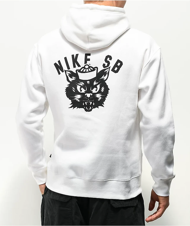 Nike SB Saber Cat White Hoodie at CoolSprings Galleria in Franklin, TN